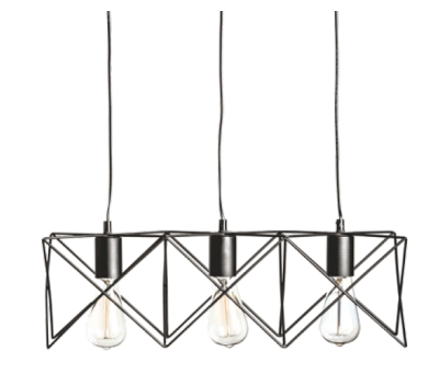 ACA LIGHTING KS1462P3BK ANDY
