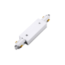 Прав конектор със захранване за монофазна шина ACA LIGHTING 2JIW WHITE STRAIGHT POWER CONNECTOR