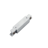 Прав конектор със захранване за трифазна тоководеща шина ACA LIGHTING 4ATIW БЯЛ