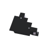ACA LIGHTING 4WRELB Recessed Corner Connector Black