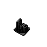 ACA LIGHTING 4WTEB END CUP BLACK