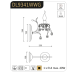 ACA LIGHTING DL9341WWG SARDINIA