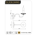 Аплик ACA LIGHTING DL9361WWG GEISHA