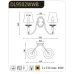 ACA LIGHTING DL9502WWB KARPATHIA