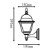 Градински аплик ACA LIGHTING HI6041WMS SQUARE WALL GARDEN