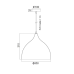 ACA LIGHTING KS174335BK ROXANNE