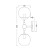 Аплик ACA LIGHTING OD807002W BOMBAY
