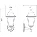 Градински аплик ACA LIGHTING PLGP1R SQUARE WALL GARDEN