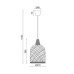 ACA LIGHTING SU05PWH PETRA