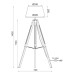 Лампион ACA LIGHTING TF17701FBBB MOUSSE