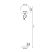 Лампион ACA LIGHTING TNK81490CG1F BASILICO