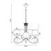 Полилей ACA LIGHTING TNK81490CG5P BASILICO