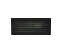 ACA LIGHTING AC.045GL63B BLACK RECESSED FASADE WALL LAMP