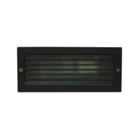 ACA LIGHTING AC.045GL63B BLACK RECESSED FASADE WALL LAMP