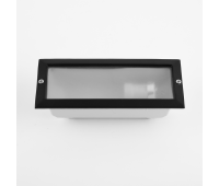 ACA LIGHTING AC.045GL64BMS BLACK RECESSED FASADE WALL LAMP