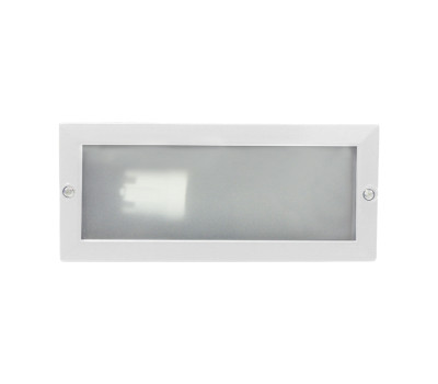 ACA LIGHTING AC.045GL64WMS WHITE RECESSED FASADE WALL LAMP