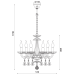 ACA LIGHTING BLK80386PCMG LOMPELIA