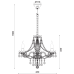 ACA LIGHTING BLK80413PCG GLADIOLO