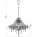 ACA LIGHTING BLK80418PCG GLADIOLO