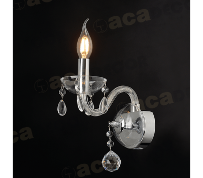 ACA LIGHTING BLK82041WCC TULIA