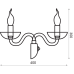 ACA LIGHTING BLK82182WSGC LUNARIA