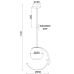 Пендел ACA LIGHTING DCR17501P IPARELLE