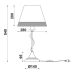 ACA LIGHTING EG167281TBW MULAN