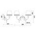 ACA LIGHTING EG167282WBW MULAN