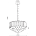 Пендел ACA LIGHTING SF175323PG GRAPPA