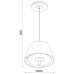 ACA LIGHTING ZM16281PC PENDANT