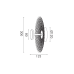 LED плафон ACA LIGHTING BD379A300CGD LOFTY SATIN BRASS 8W 2700K