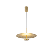 LED пендел ACA LIGHTING BD379A450PGD LOFTY SATIN BRASS 12W 2700K