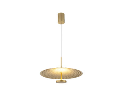 LED пендел ACA LIGHTING BD379A450PGD LOFTY SATIN BRASS 12W 2700K