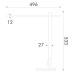 LED настолна лампа ACA LIGHTING BL1157G METALLIC GREY DESK LAMP 12W CCT 3000K - 3800K - 5700K