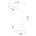 LED настолна лампа ACA LIGHTING BL1312WH DESK LAMP WHITE 10W CCT