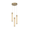 ACA LIGHTING CN3P21GCCT CANDELERA SATIN BRASS 21W CCT 2700K - 3000K - 4000K