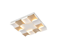 ACA LIGHTING CNC63GWCCT CHESSY SATIN BRASS WHITE CEILING LAMP 63W CCT 2700K - 3000K - 4000K