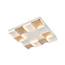 ACA LIGHTING CNC63GWCCT CHESSY SATIN BRASS WHITE CEILING LAMP 63W CCT 2700K - 3000K - 4000K