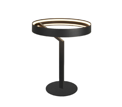 ACA LIGHTING CNT29BKDIM ROLLIE BLACK TABLE LAMP 29W 2700K DIMMABLE