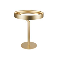 ACA LIGHTING CNT29GCCT ROLLIE SATIN BRASS TABLE LAMP 29W 2700K DIMMABLE