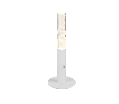 ACA LIGHTING CNT7PWDIM OASIS WHITE TABLE LAMP 7W 2700K DIMMABLE