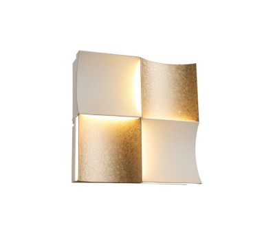 ACA LIGHTING CNW21GWCCT CHESSY SATIN BRASS WHITE WALL LAMP 21W CCT 2700K - 3000K - 4000K