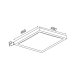 Плафон ACA LIGHTING DL461L INDIANA