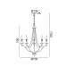 ACA LIGHTING EG5875P70R LYON