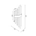 Аплик ACA LIGHTING EG6172W54CG EMPIRE