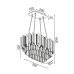 Пендел ACA LIGHTING EG6174P50CG EMPIRE