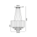 Пендел ACA LIGHTING EG6175P41CG EMPIRE