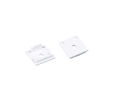 ACA LIGHTING EP28N SET OF WHITE PLASTIC END CAPS WITH HOLE FOR P28NU PEND PROFILE