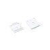 ACA LIGHTING EP28N SET OF WHITE PLASTIC END CAPS WITH HOLE FOR P28NU PEND PROFILE
