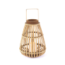 ACA LIGHTING F0711111 LED “STRUDEL” BAMBOO LANTERN WITH CANDLE 0.06W 3000K 3 x AAA IP44